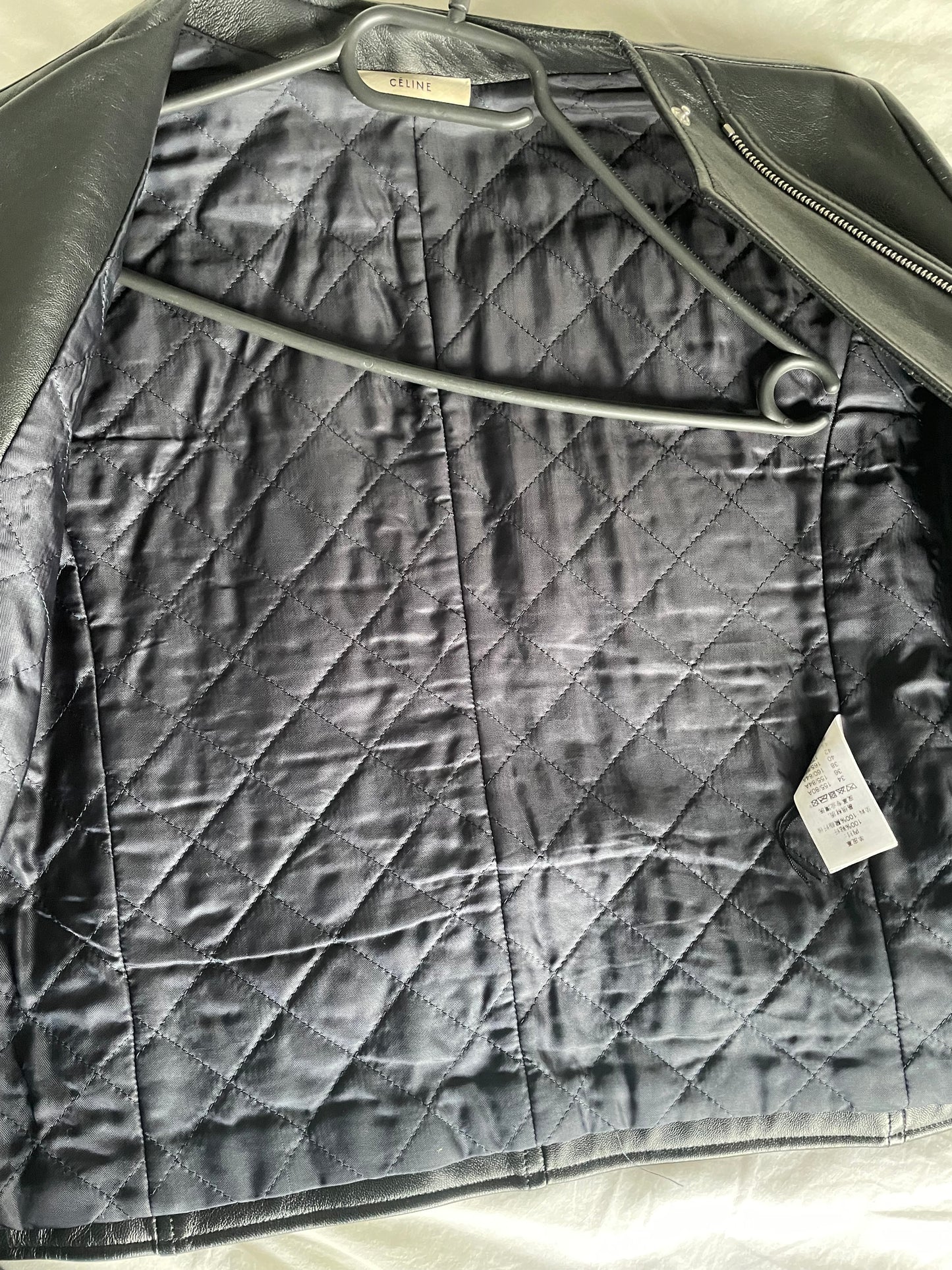 Celine leather perfecto jacket