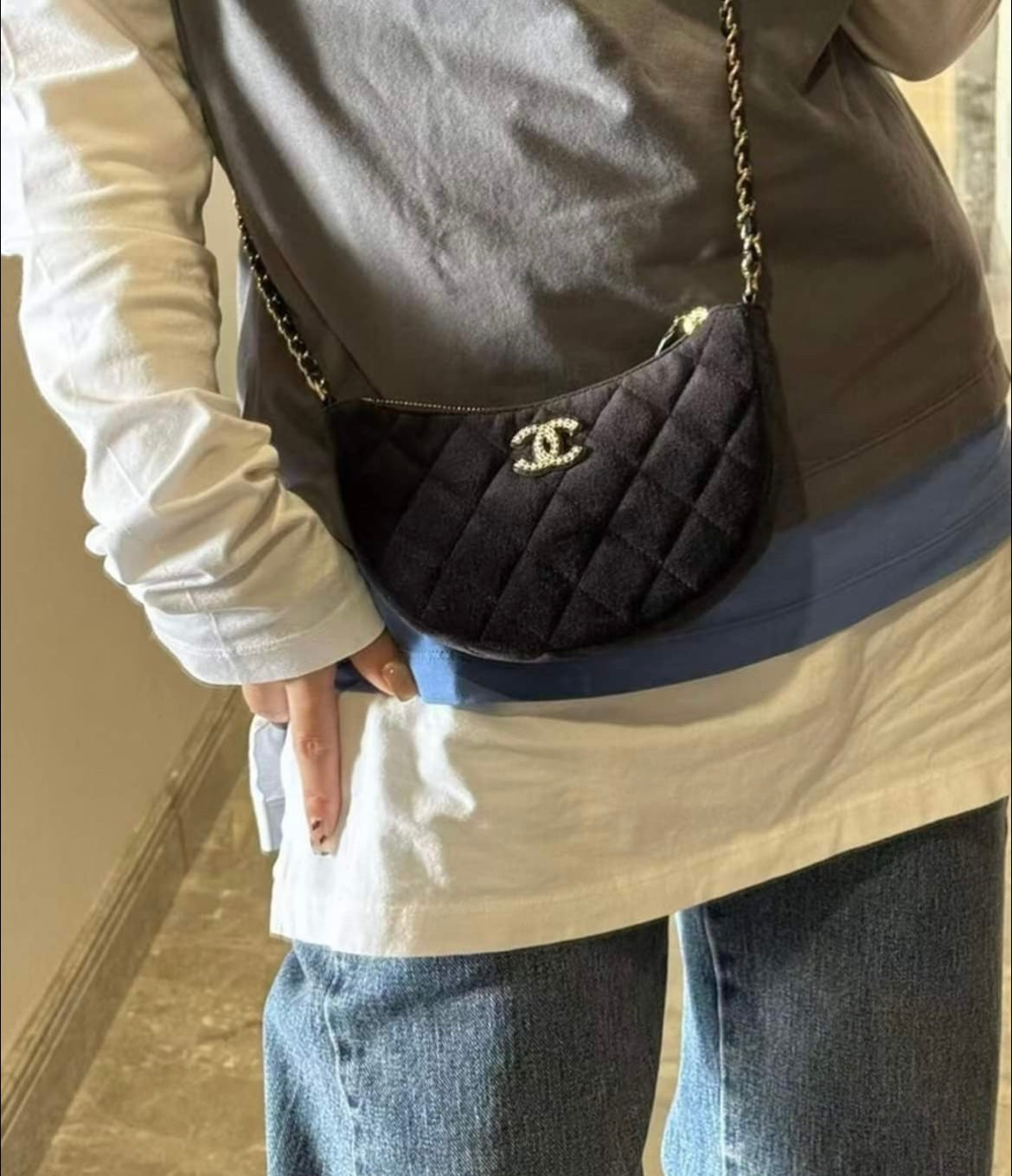 Chanel hobo bag