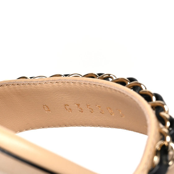 Chanel leather sandals 37.5