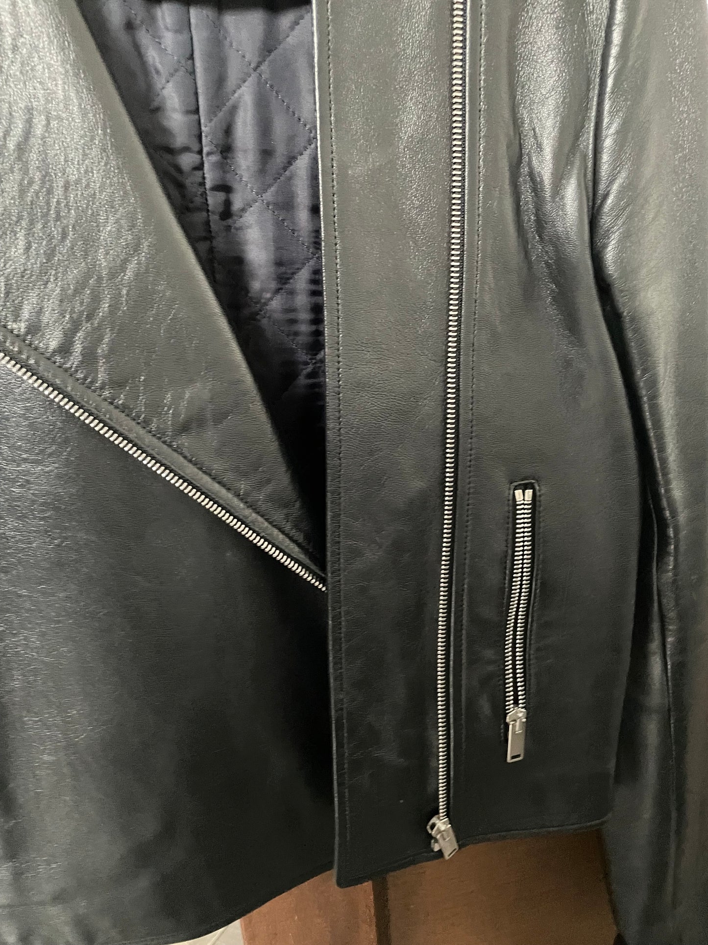 Celine leather perfecto jacket