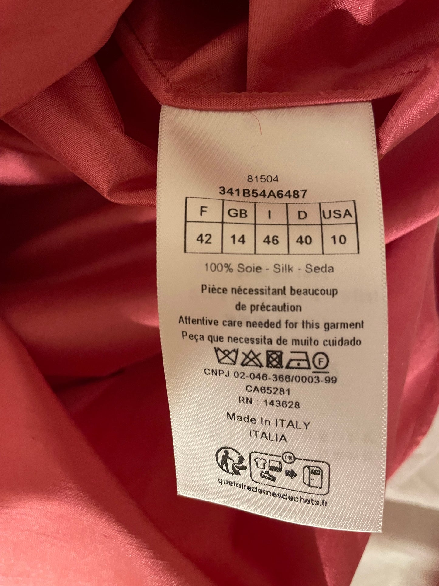 Robe tunique Dior 42