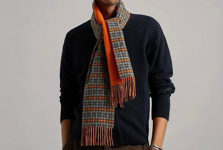 Hermès monogrammed scarf