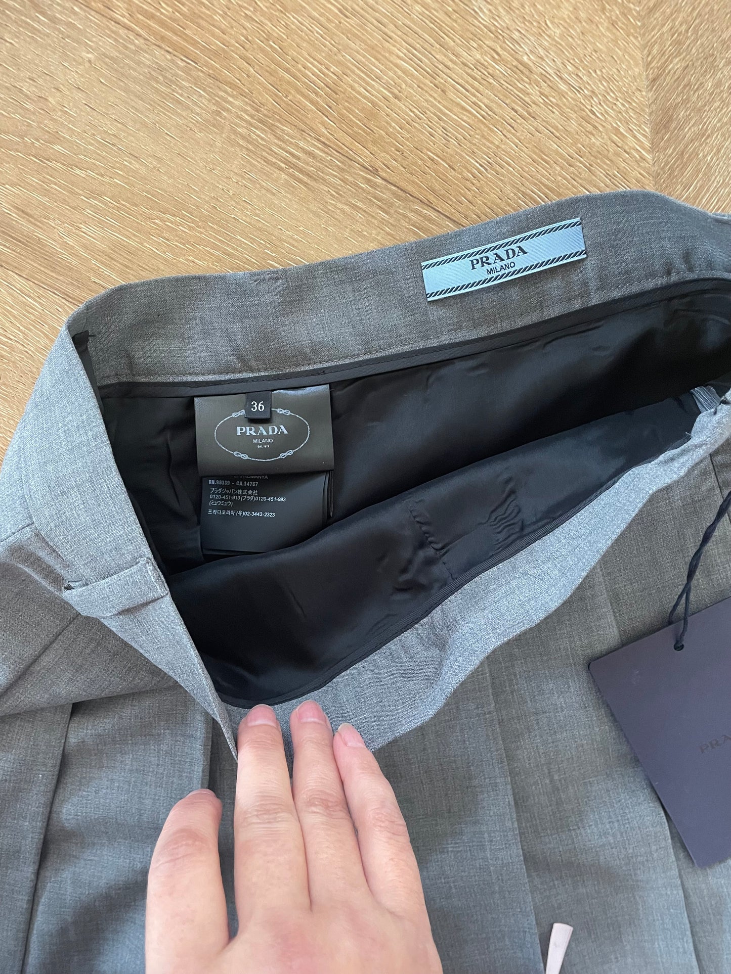 Prada pleated skirt