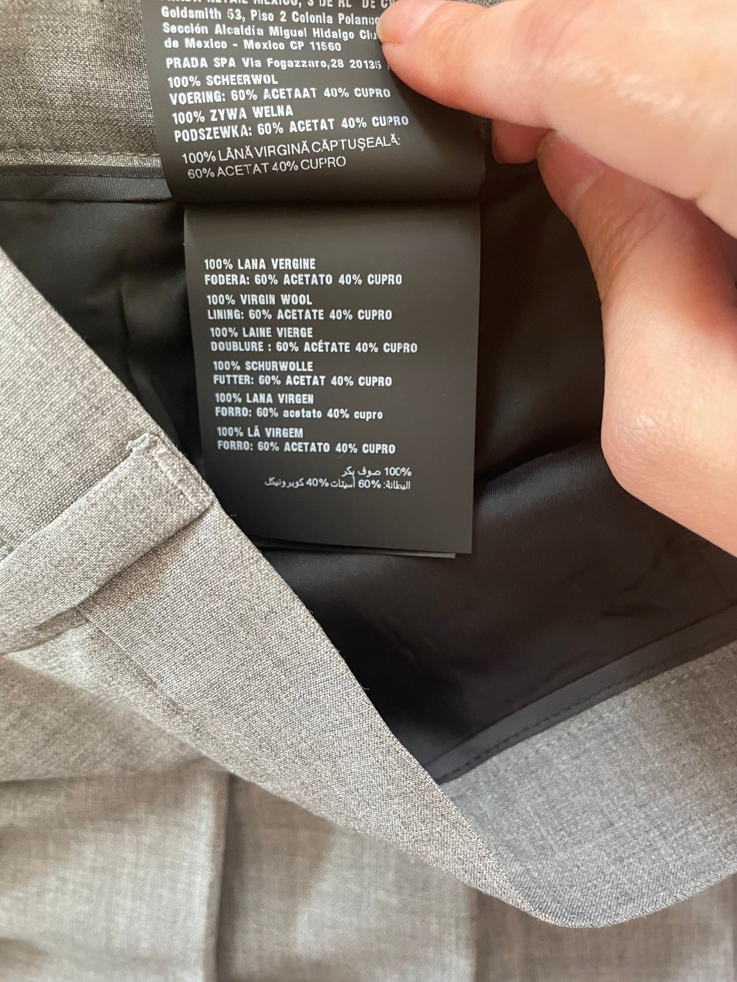 Prada pleated skirt