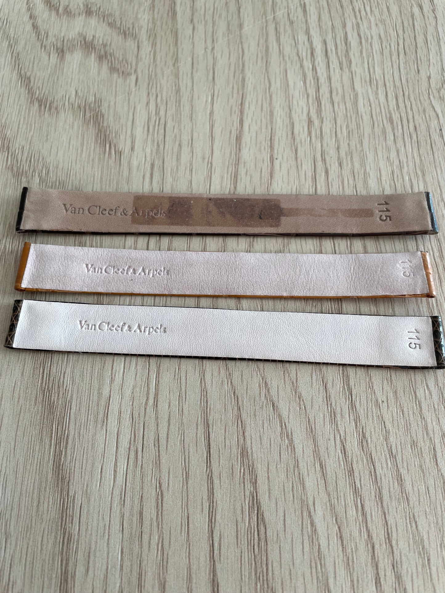Set of 3 Van Cleef & Arpels watch straps