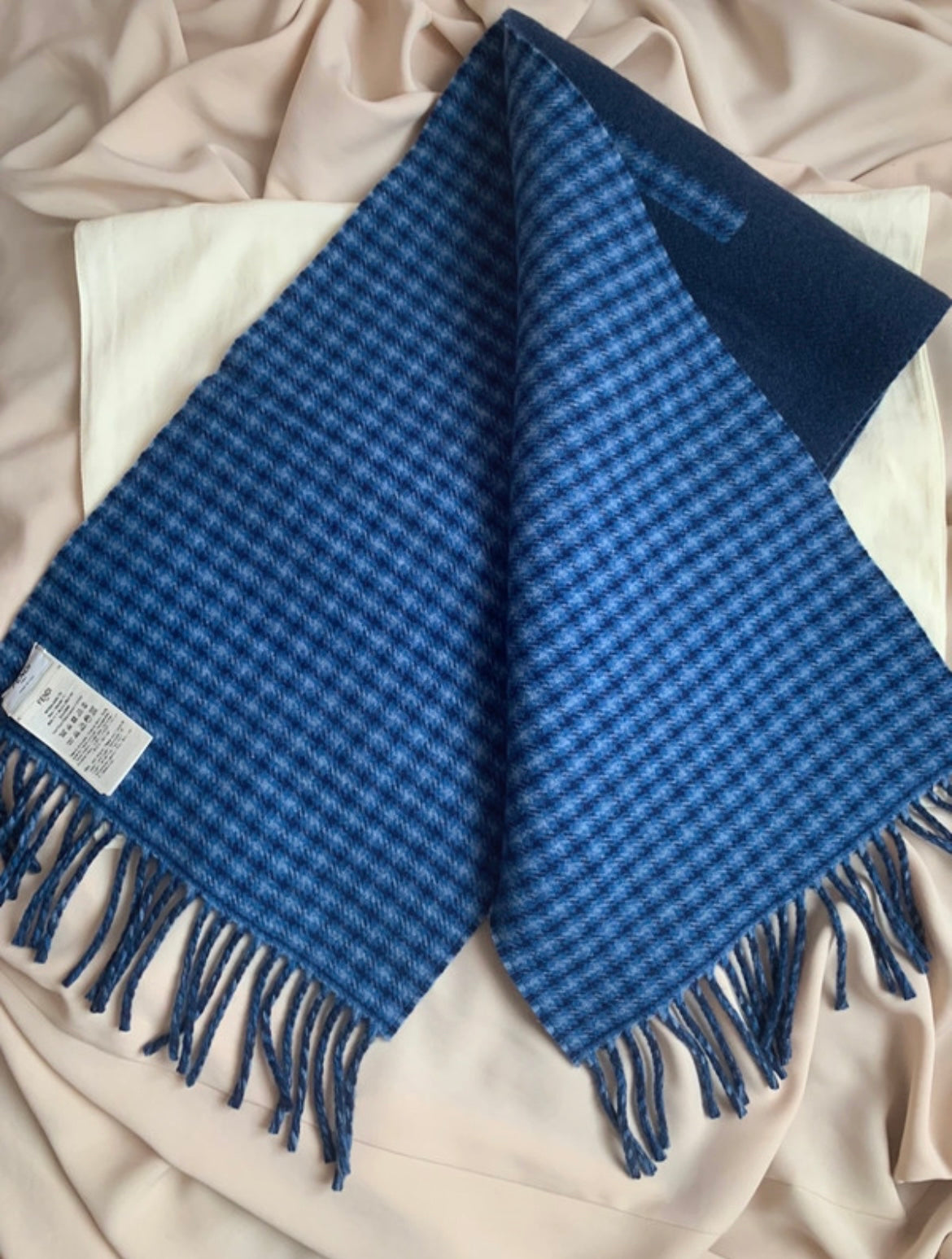 Fendi Reversible Navy Scarf