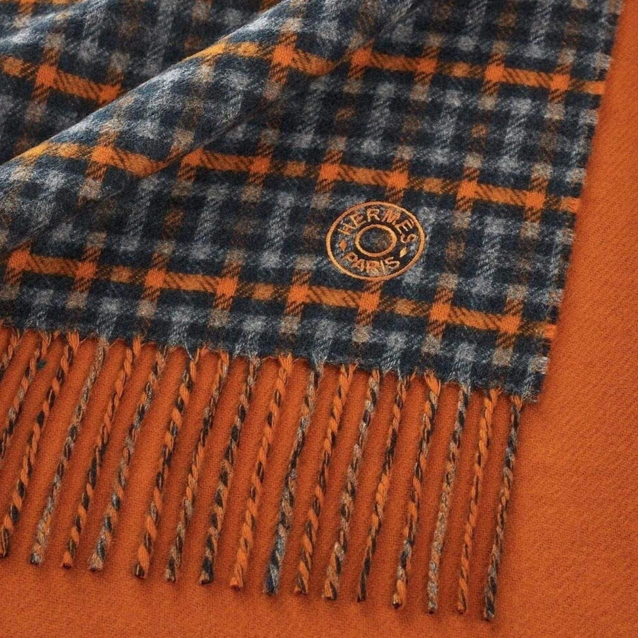 Hermès monogrammed scarf