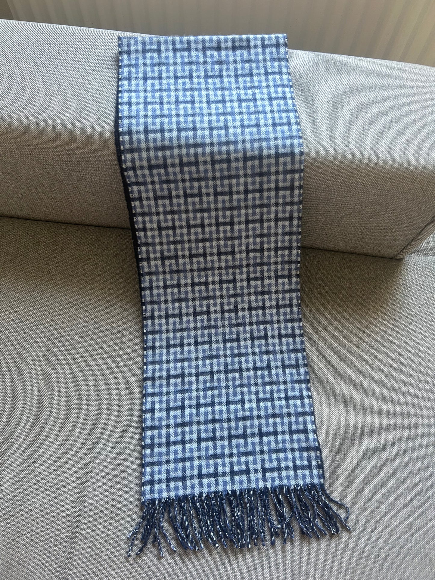 Hermès monogrammed scarf