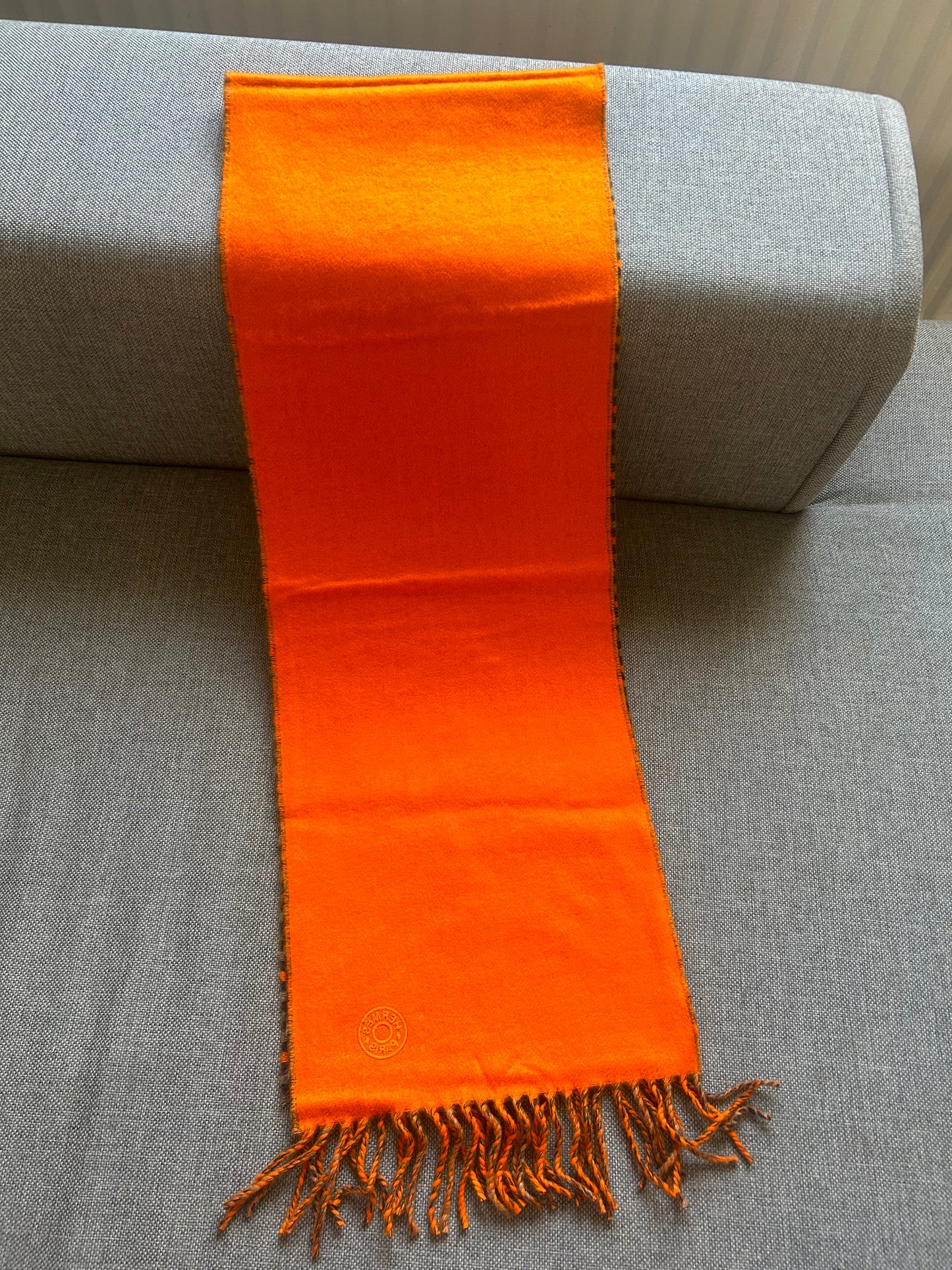 Hermès monogrammed scarf