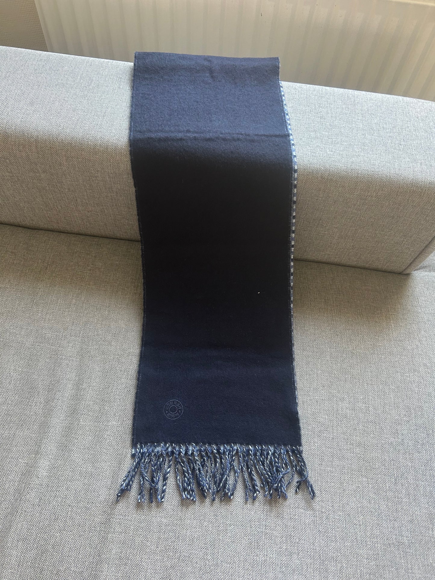 Hermès monogrammed scarf