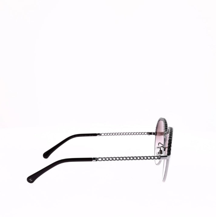 Chanel Bordeaux Metal Sunglasses