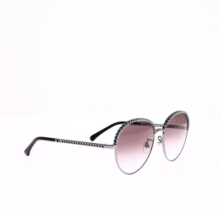 Chanel Bordeaux Metal Sunglasses