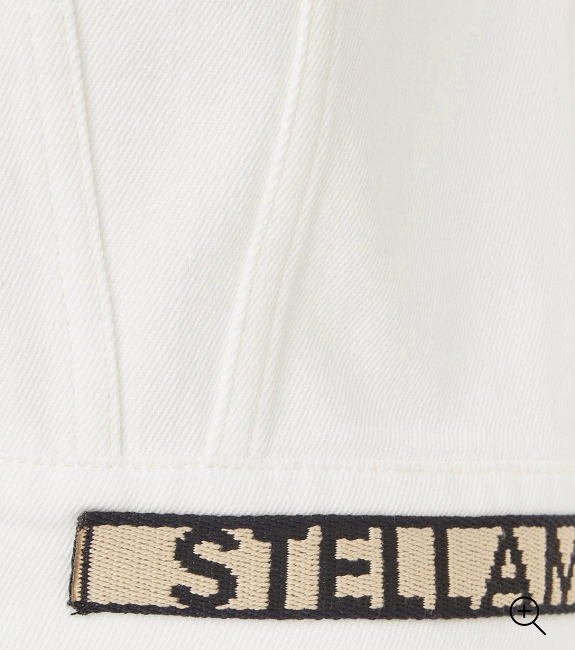 Veste en jean a bande logo Stella Mc Cartney