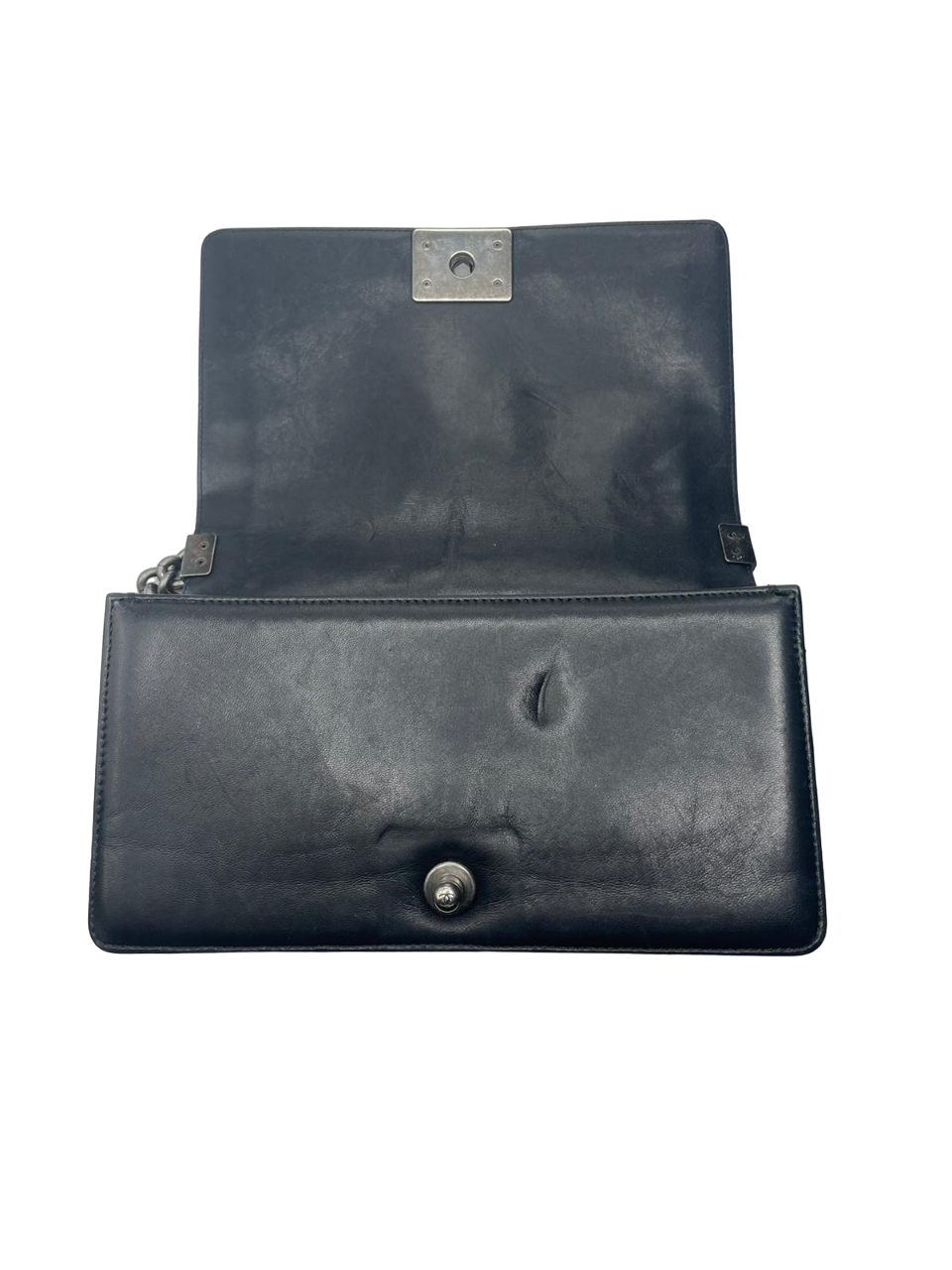 Chanel Boy Classic Black Leather Bag
