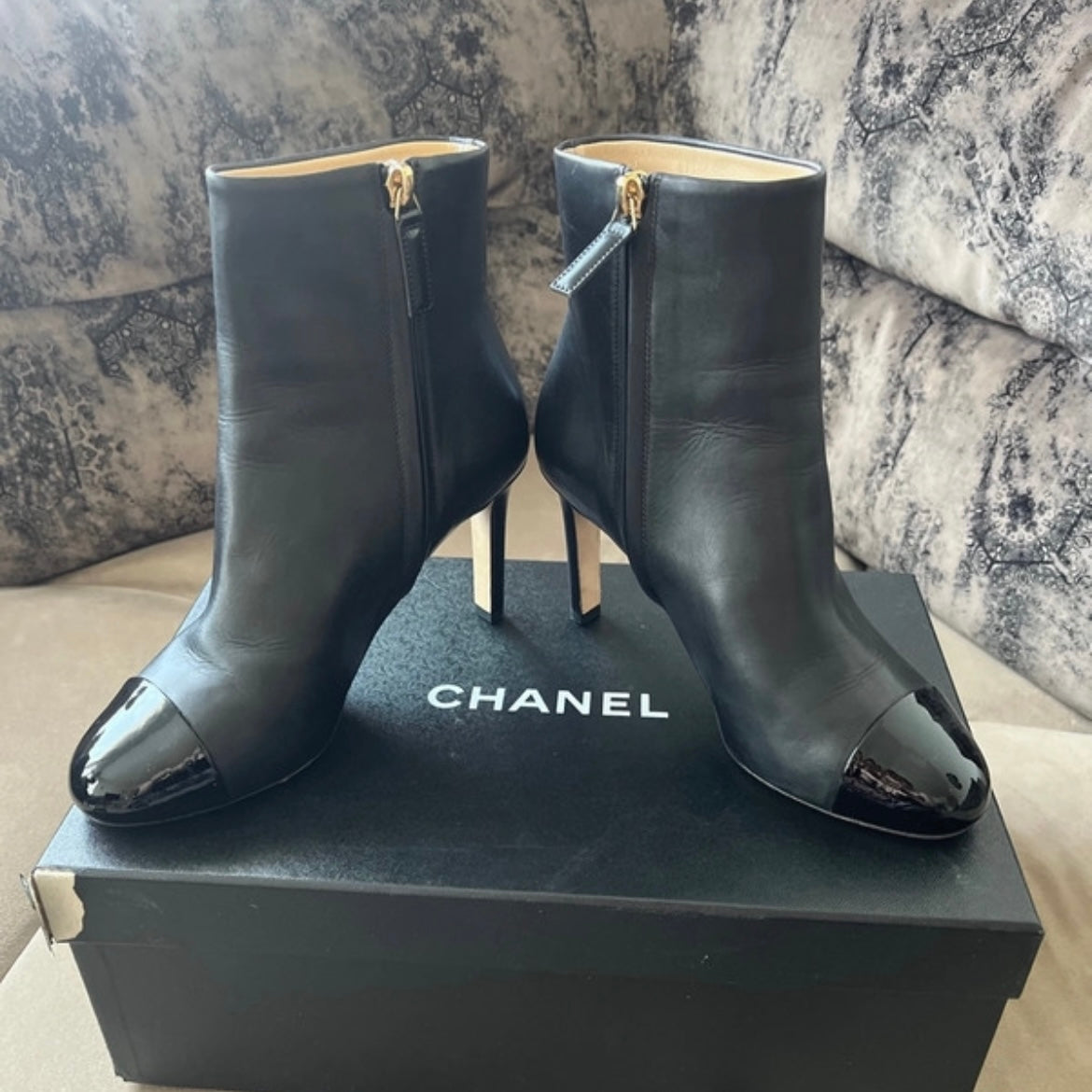 Chanel 35.5 ankle boots