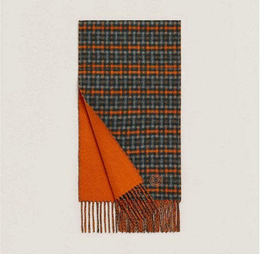 Hermès monogrammed scarf