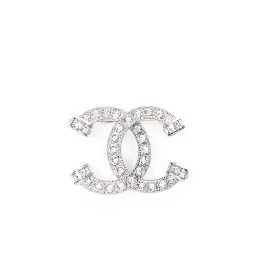 Chanel Rhinestone Metal Brooch