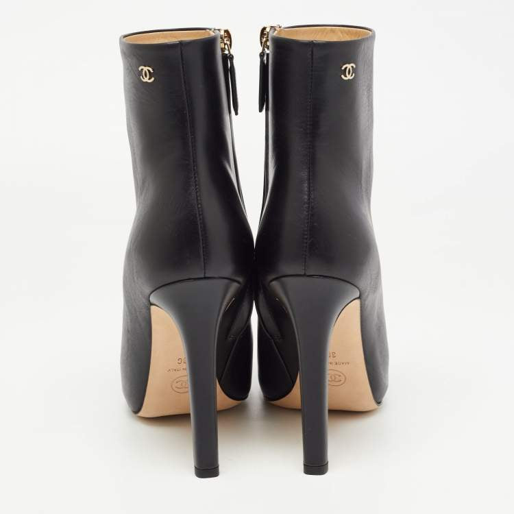 Chanel 35.5 ankle boots