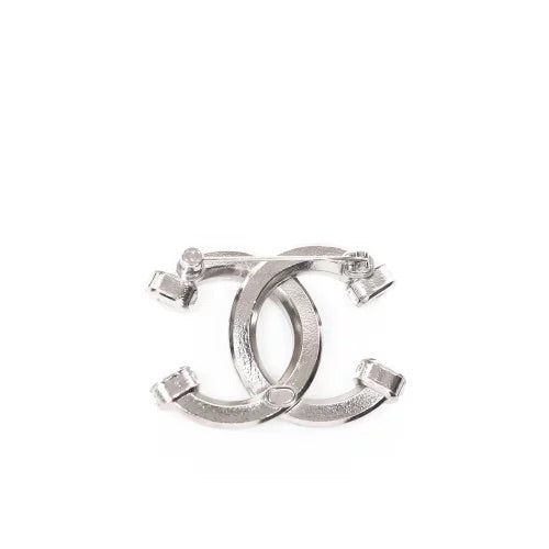 Chanel Rhinestone Metal Brooch