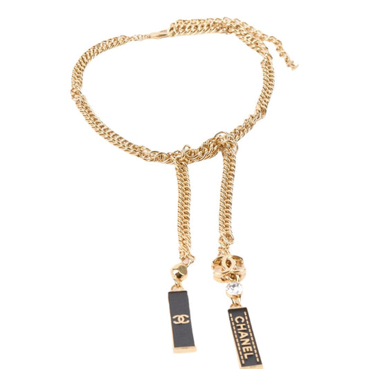 Chanel tie necklace