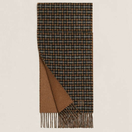 Hermès monogrammed scarf