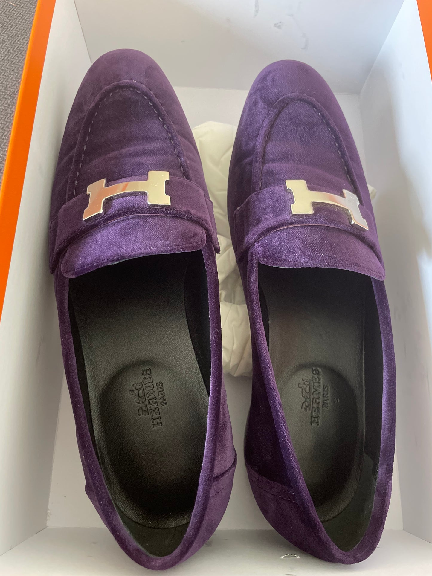 Mocassins Hermès modèle Paris 37,5