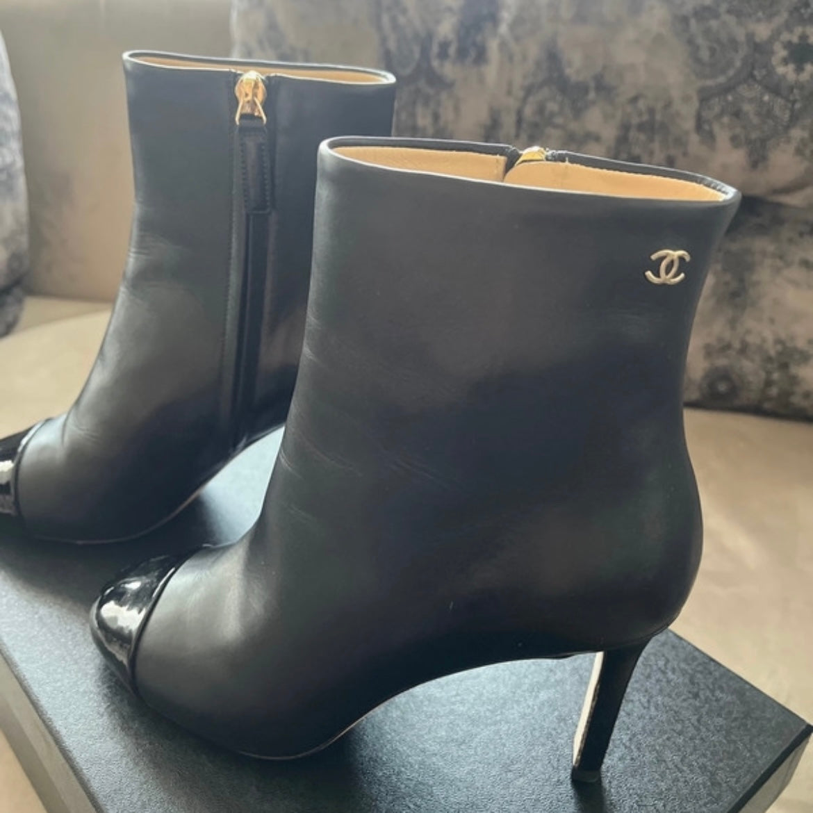 Chanel 35.5 ankle boots